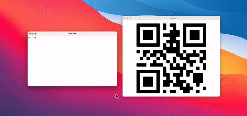 QR code reader for OS X via Terminal