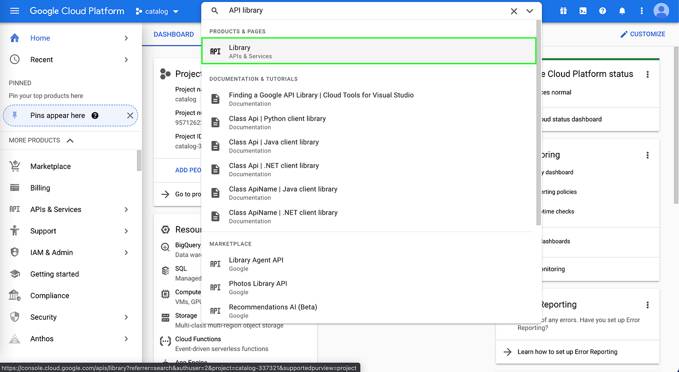 How to set up a Google Cloud Project - Damien Caillet - Medium