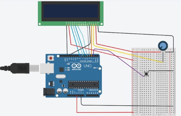 Building a Simple Snake Game Using Arduino, LCD, and Pushbuttons | by ...