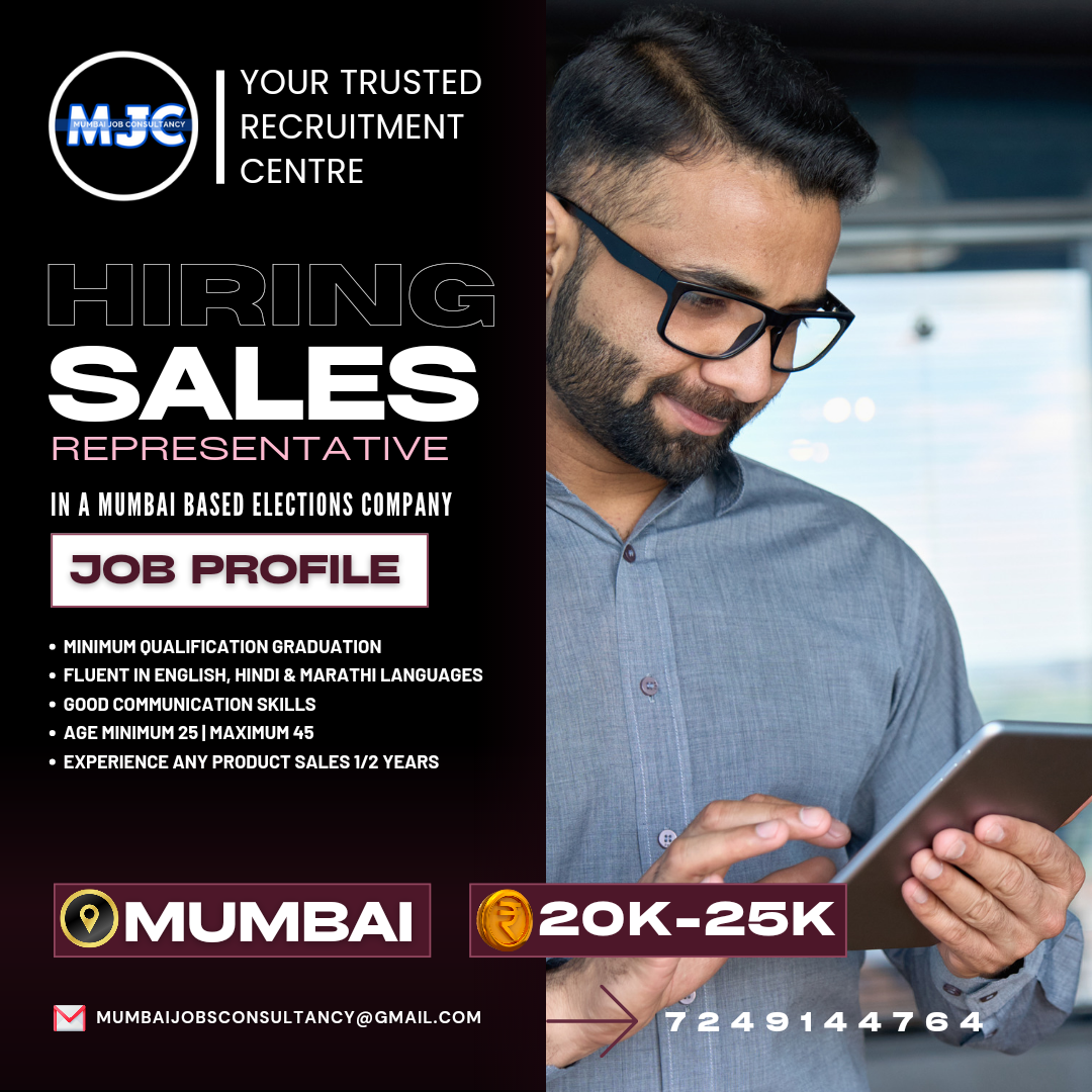 HIRING SALES & MARKETING EXECUTIVE IN MUMBAI SALARY 20K TO 25K 