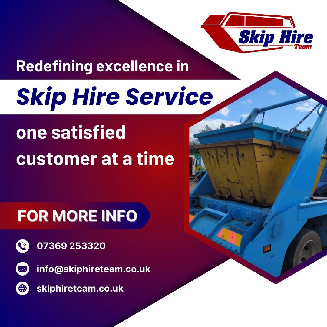 The Perfect Solution for Small Projects Skip Hire Team’s 4 Yard Skip