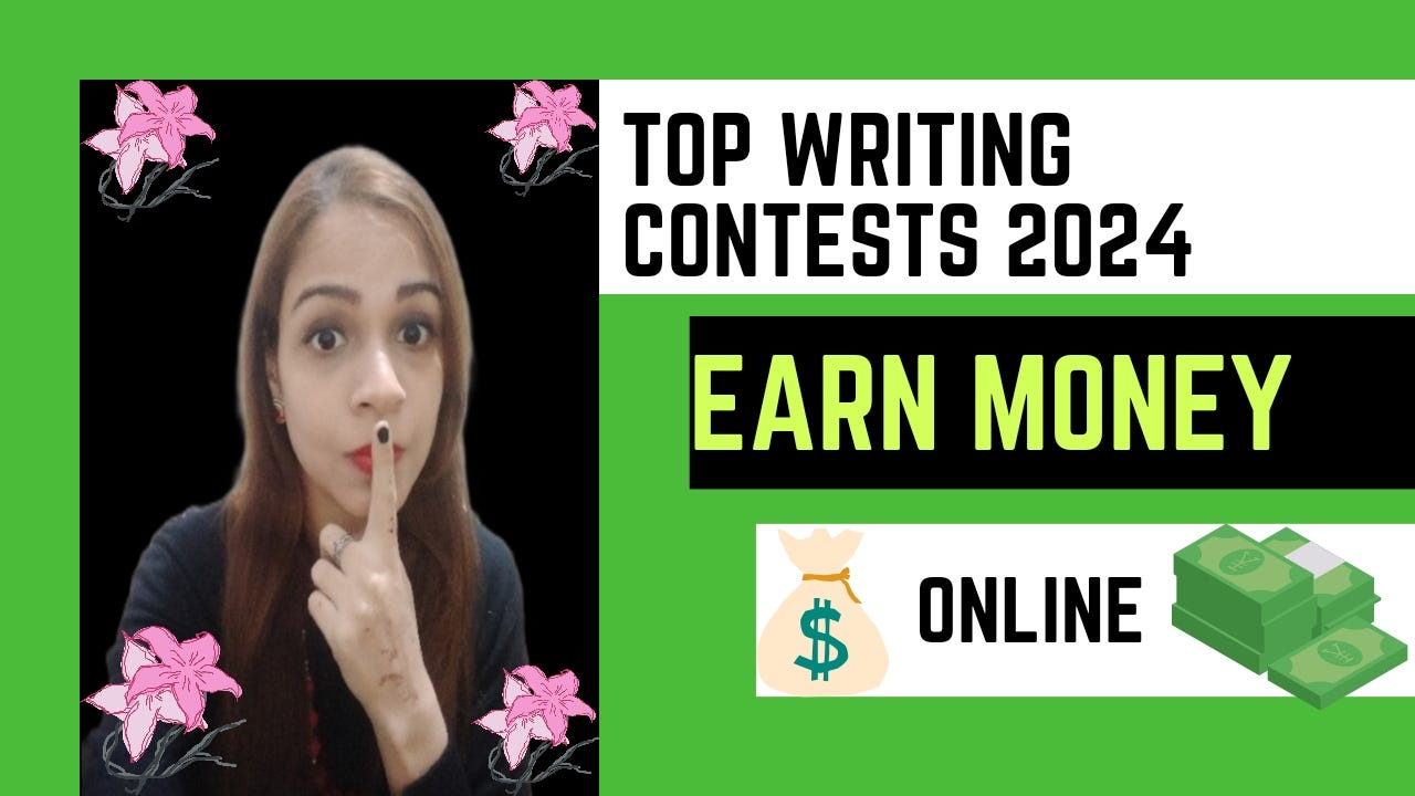 Top Writing Contests that pay $250–1000 in 2024