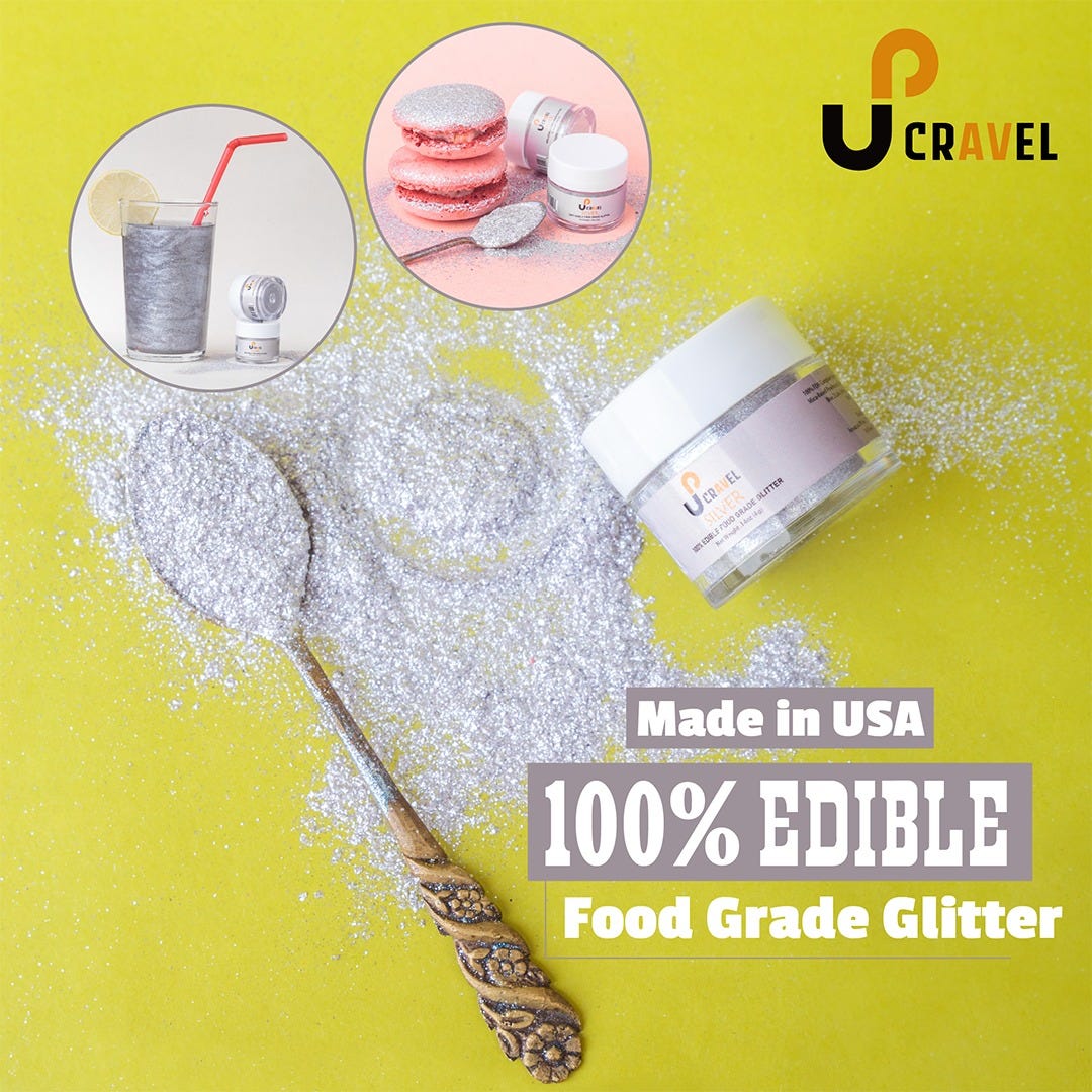 Upcravel Edible Glitters Upcravel Edible Glitter Medium
