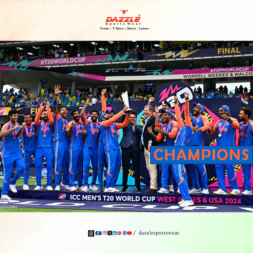 ICC Men’s T20 World Cup 2024 Dazzle Sports Wear Medium