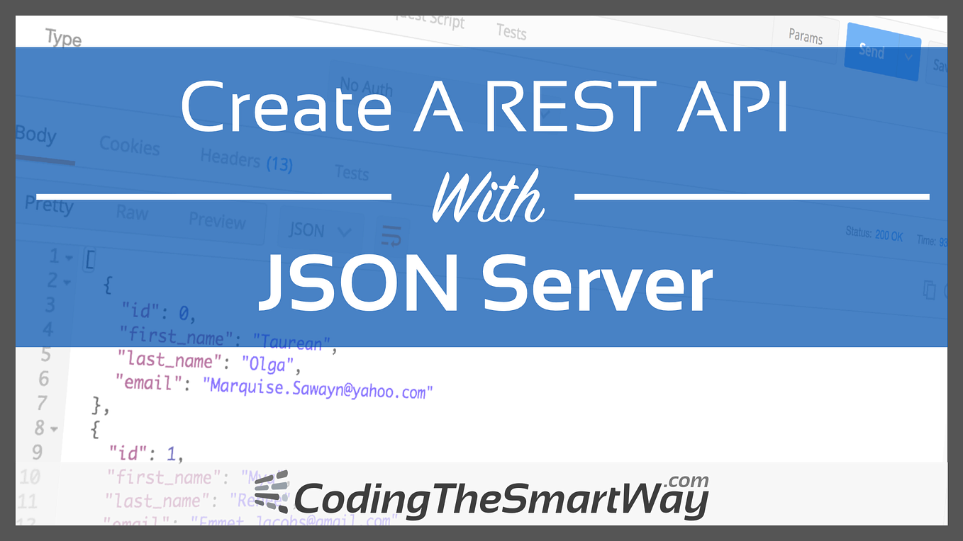 Create A REST API With JSON Server