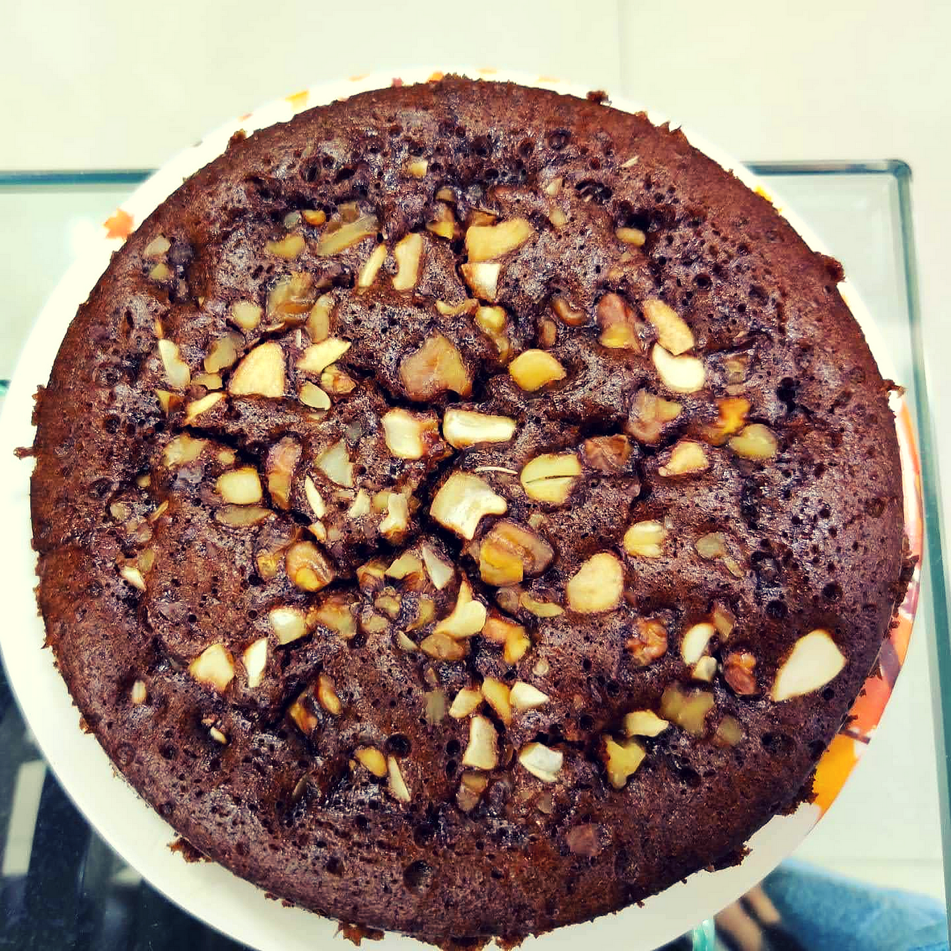 Chocolate Biscuit Walnut Cake