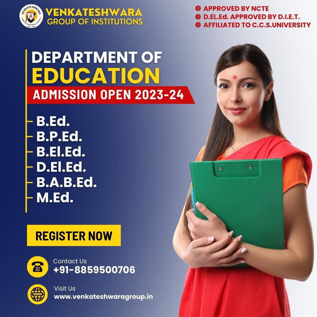 Direct Admission In B Ed Colleges In Lucknow Best B.PHARMA COLLEGE IN MEERUT. Venkateshwara Group of Institutions