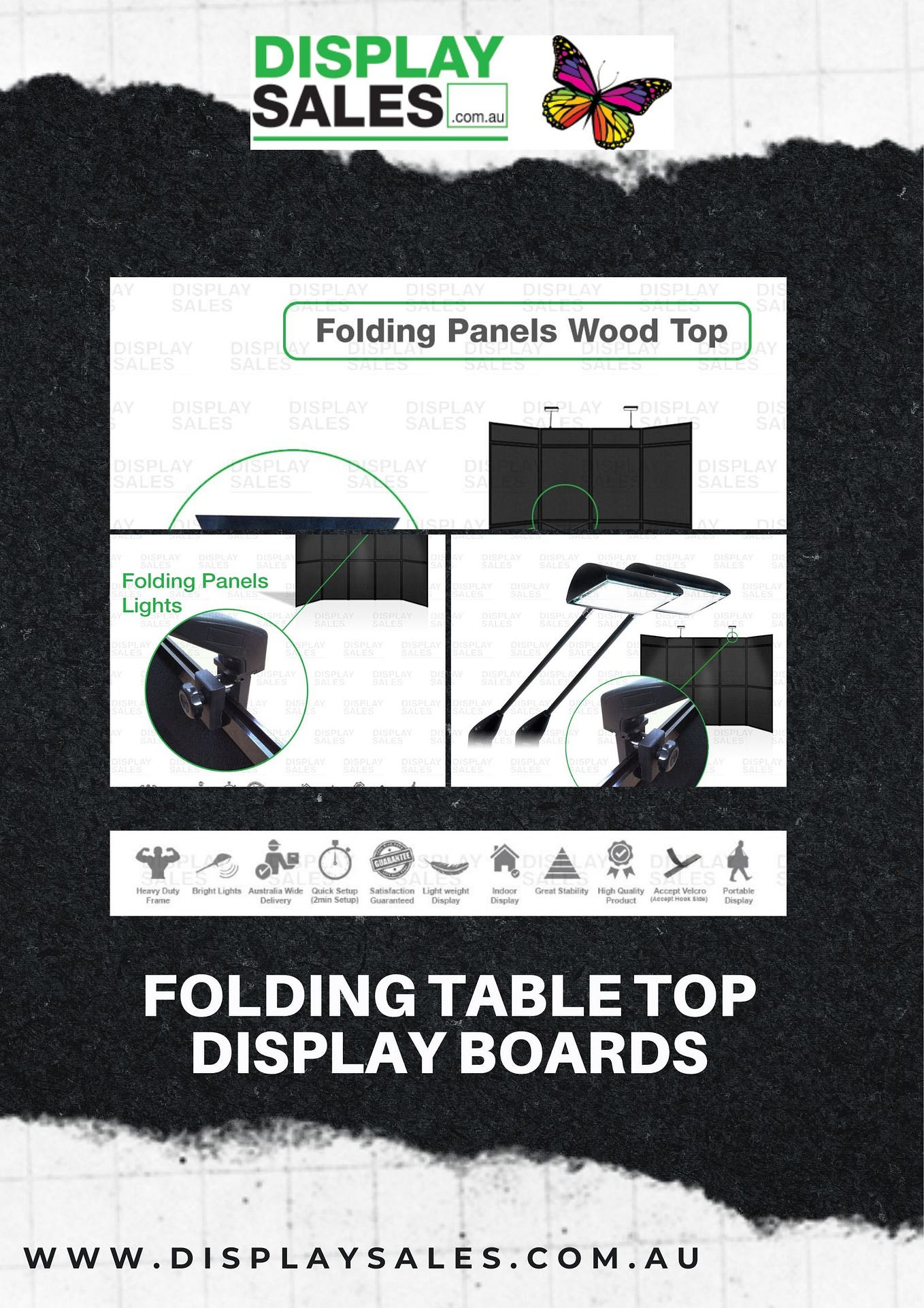 Folding Table Top Display Boards Display Sales Display Sales Medium