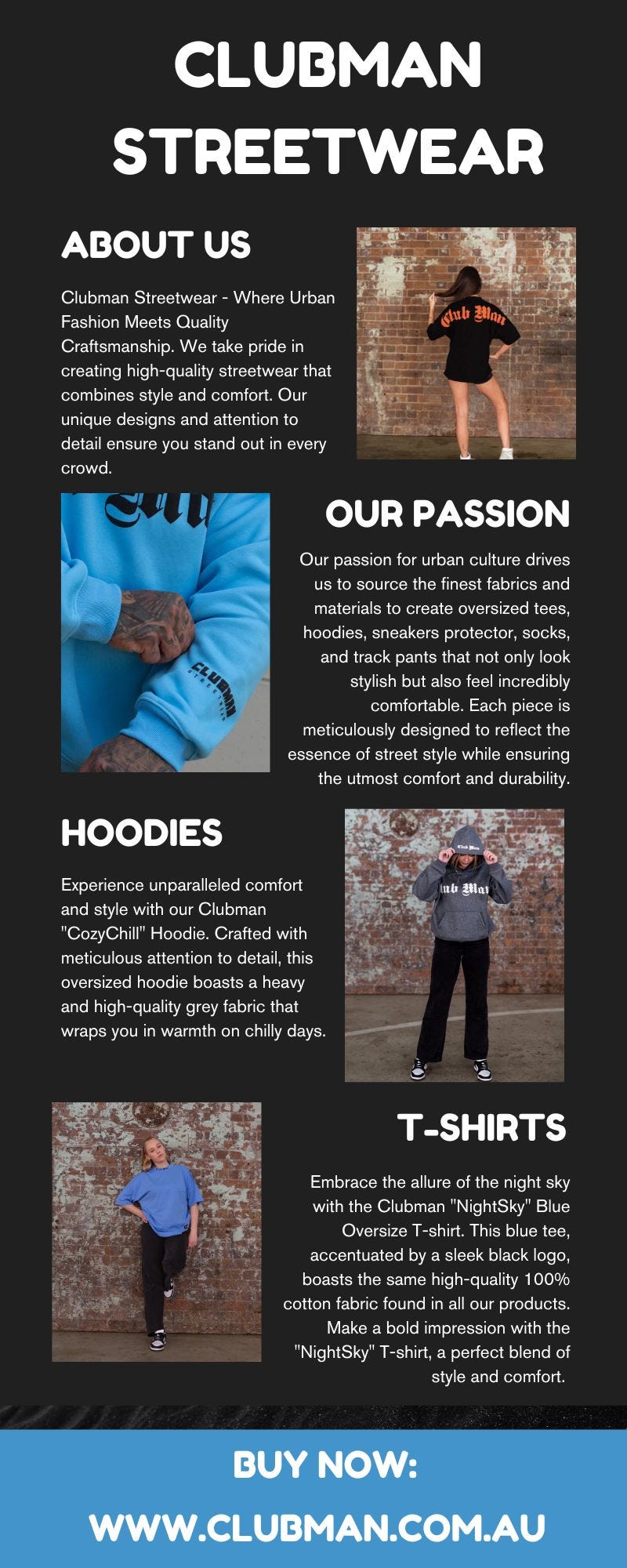 Clubman Streetwear — Streetwear Hoodies for Women Clubman Medium