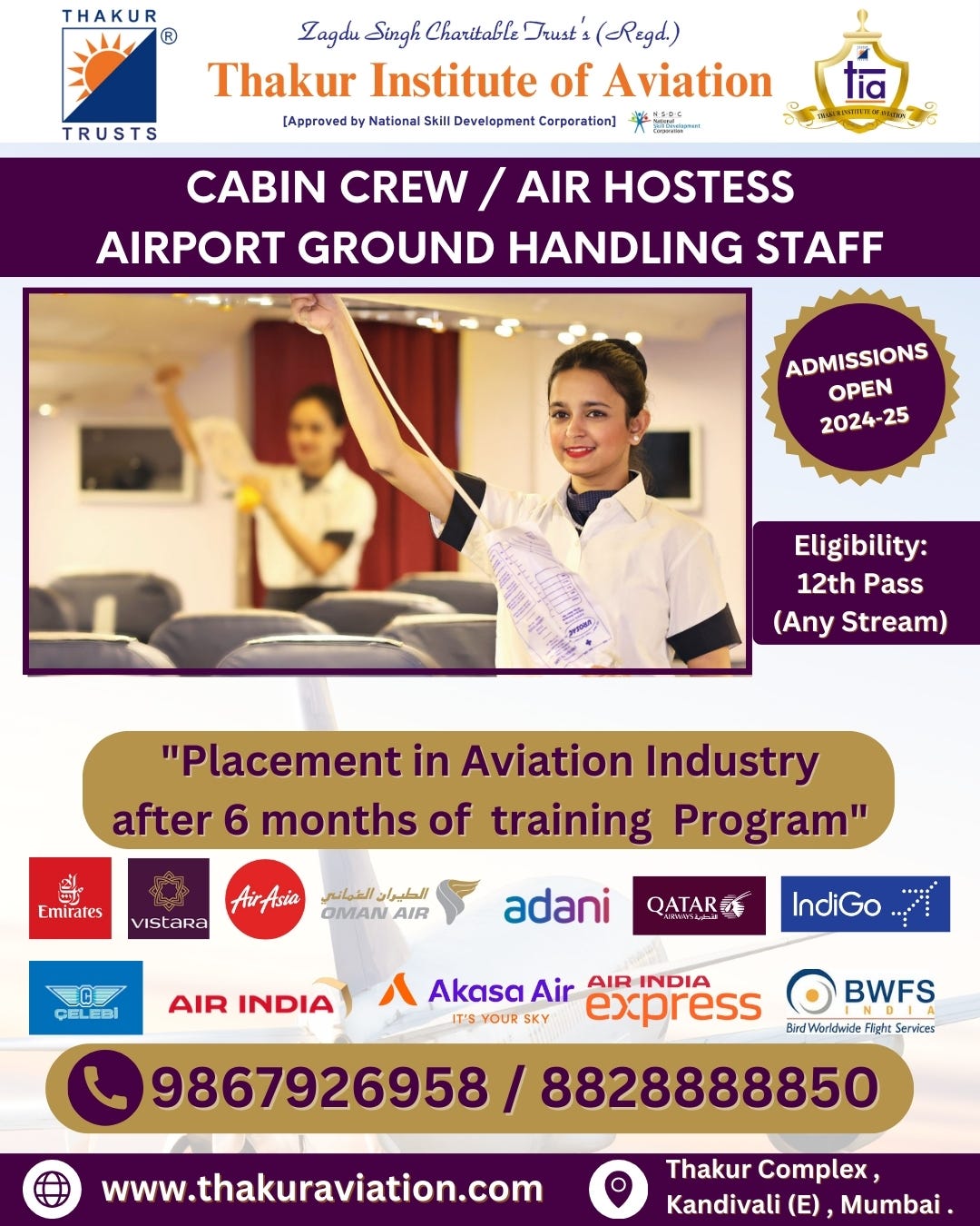 Take Flight with the Best Cabin Crew/Air Hostess Course in Mumbai by Take Flight with the Best Cabin Crew/Air Hostess Course in Mumbai by