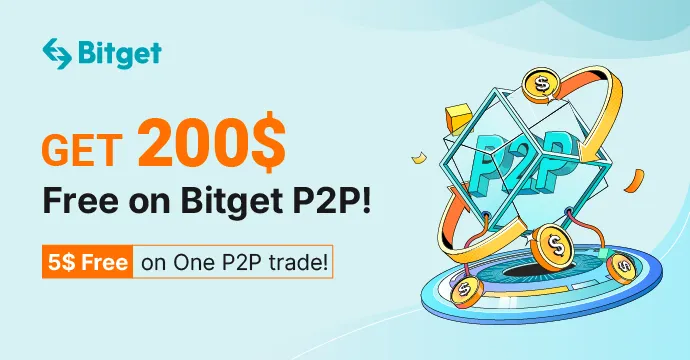Bitget P2P இல் 200$ இலவசமாகப் பெறுங்கள்!
