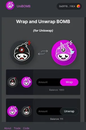 UNIBOMB(WBOMB) & UNISWAP REWARDS PROGRAM