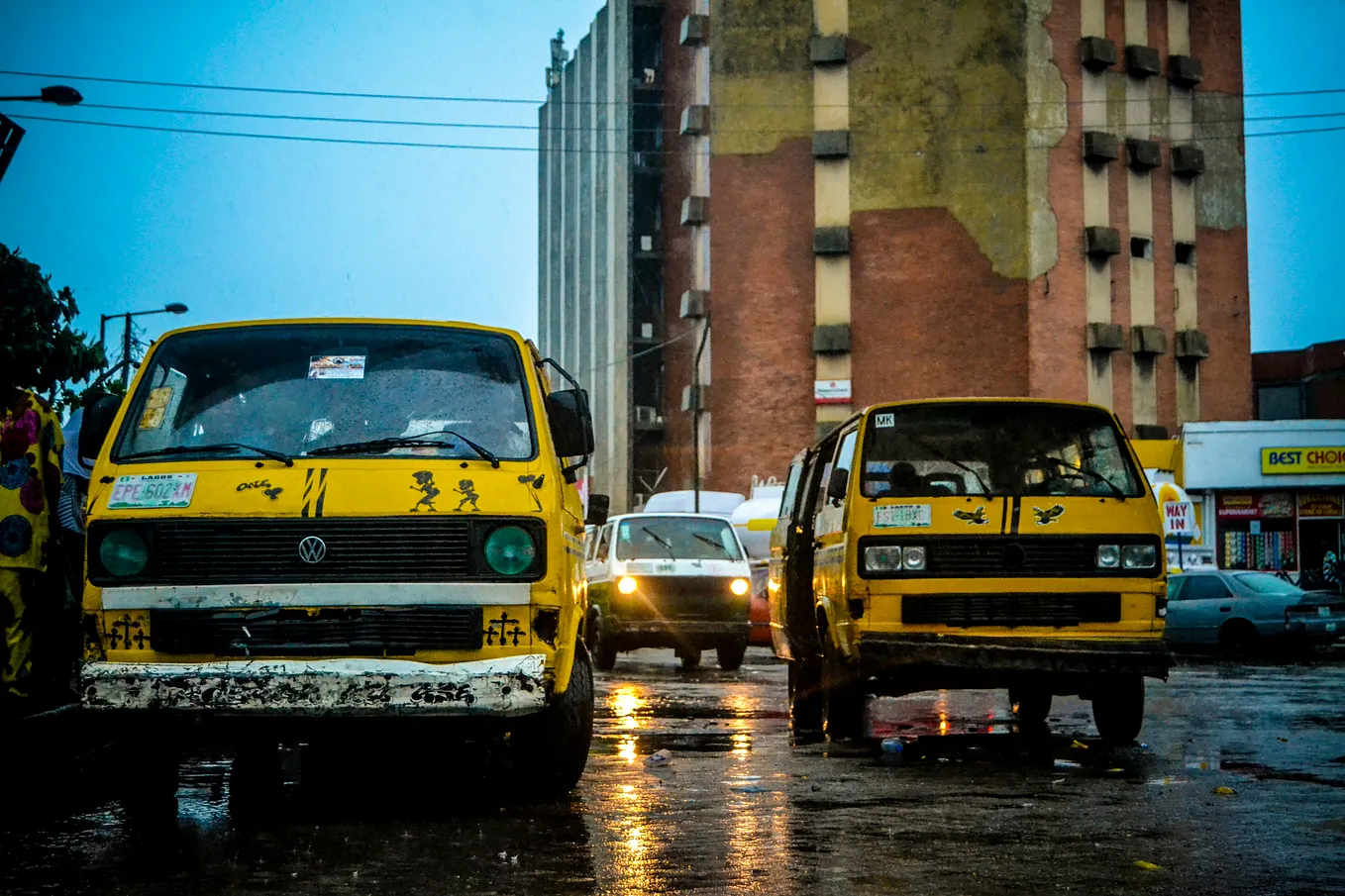 Taxi Bus in the street of Lagos. How My Friend Got a Job in Nigeria A backdoor approach to getting hired anywhere in the world