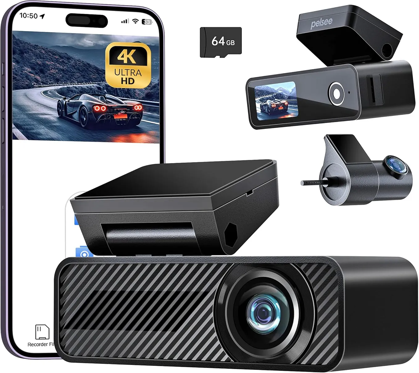 Kenwood KENWOOD MDV-D31 DRV A310W 1080p Full HD Dashcam with GPS