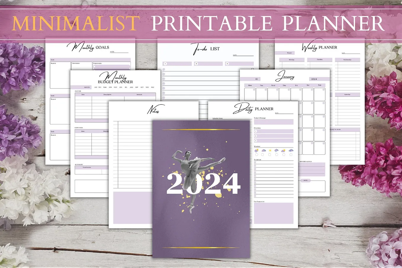 Design a Custom Full Planner Journal and Calendar Ready To Print or Sell (2024)