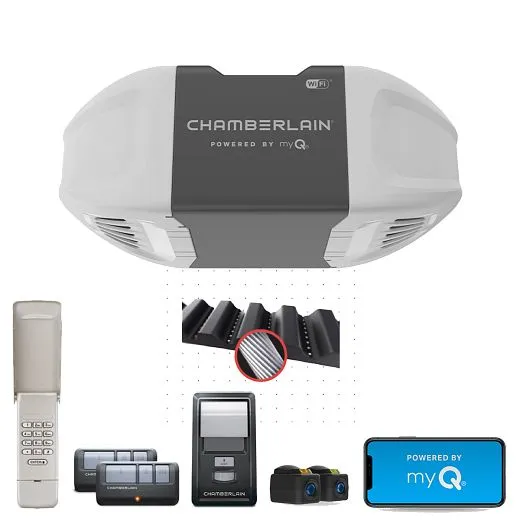 How does a Chamberlain smart garage control work?