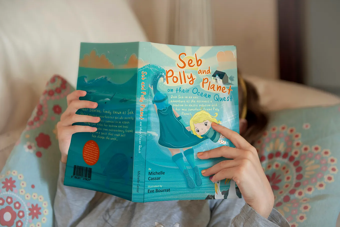 a child reading a storybook