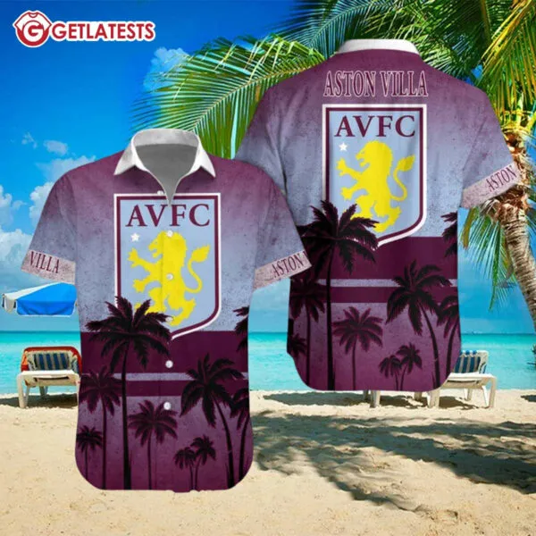 aston villa hawaiian shirt