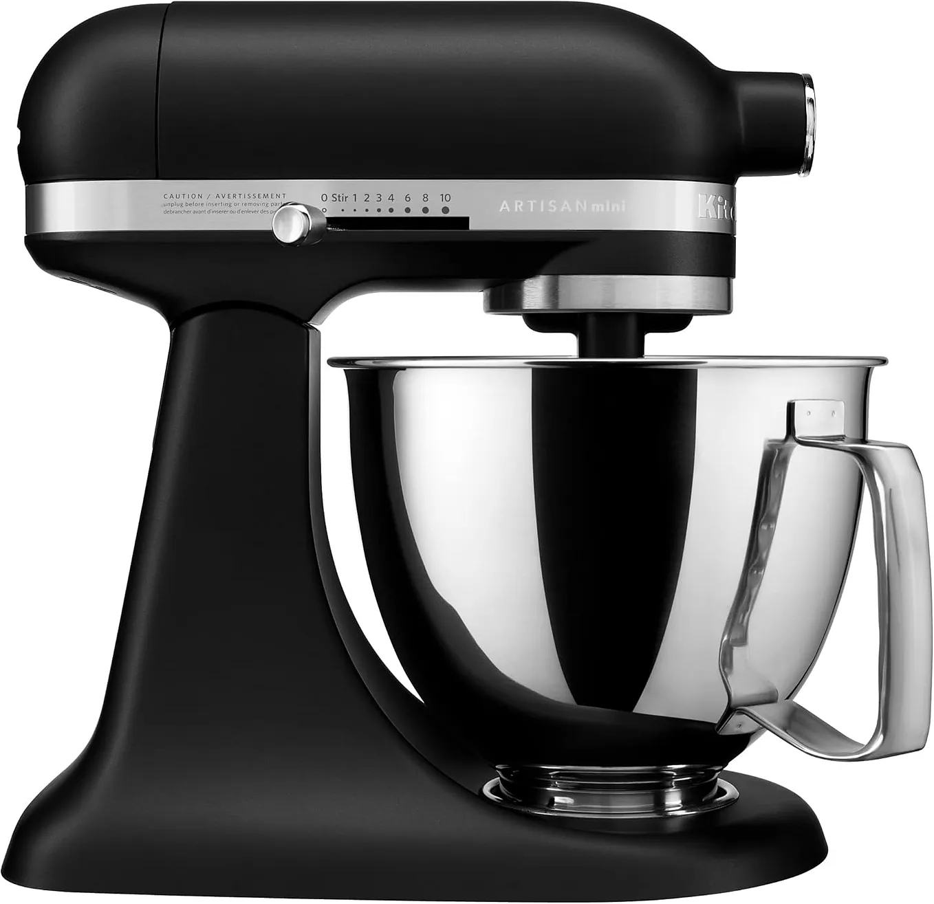 KitchenAid Artisan Mini 3.5 Quart Tilt-Head Stand Mixer - KSM3316X - Black Matte