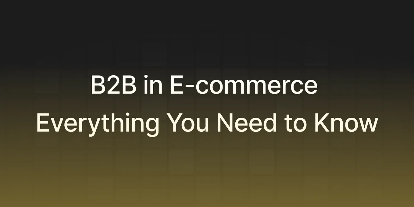 B2B in E-commerce: Everything You Need to Know