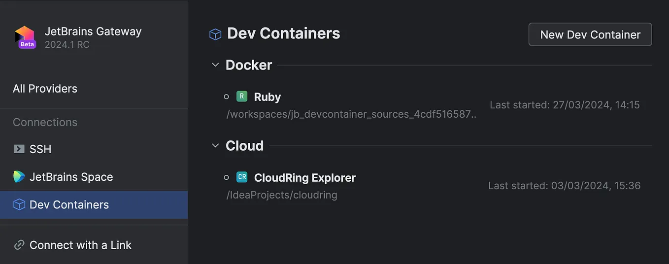 Используем Дев Контейнеры (Dev Containers) в JetBrains IDE. Часть 1