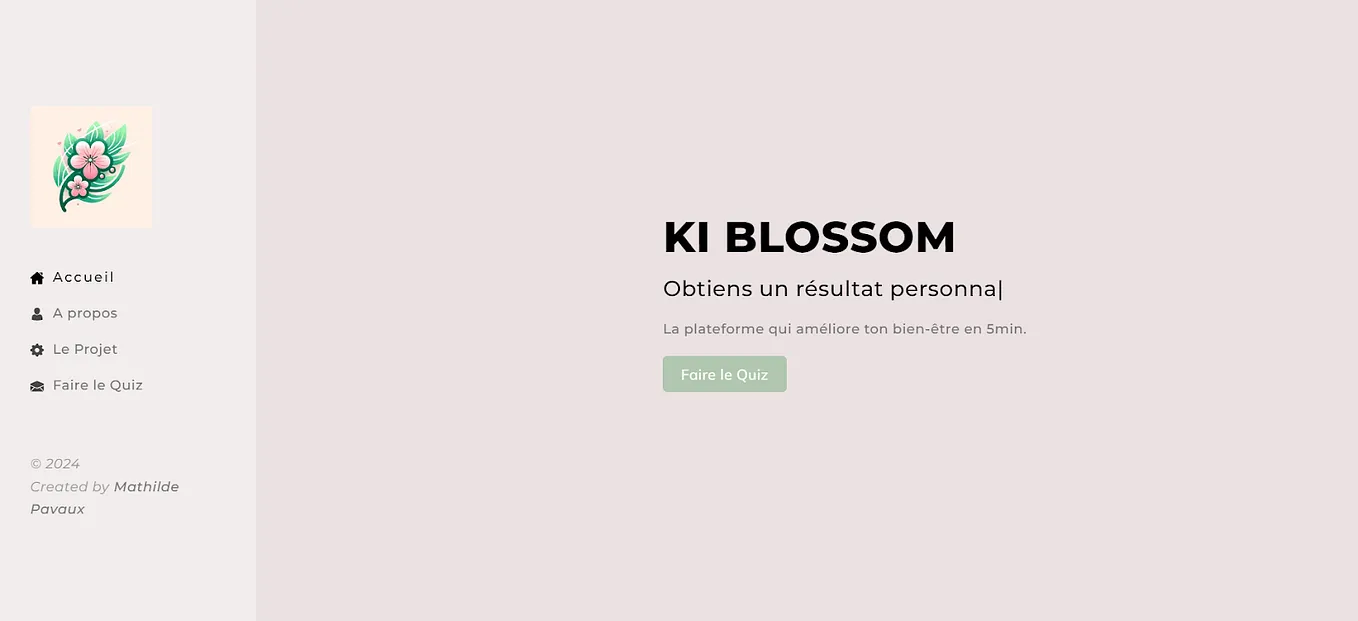 How I Created Ki Blossom: a web app to simplify accessibility to wellbeing !