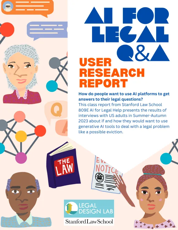 User Research Report into AI for Access to Justice: Legal Question & Answers