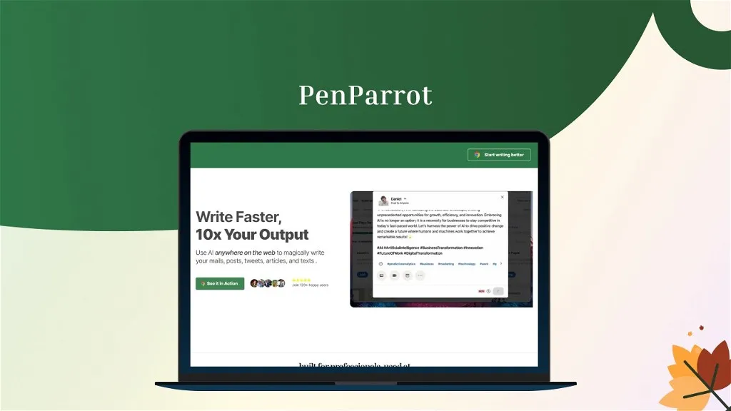 PenParrot — Ai text generation tool