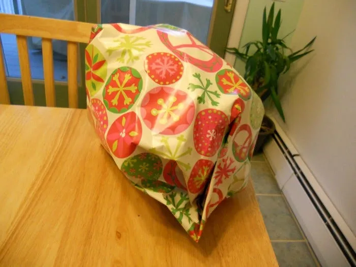 A terribly wrapped gift.