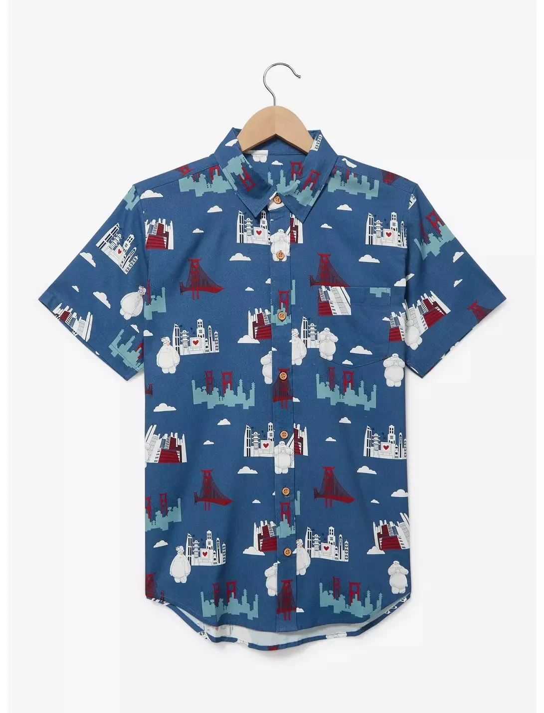 Disney Big Hero 6 San Fransokyo Woven Shirt at BoxLunch