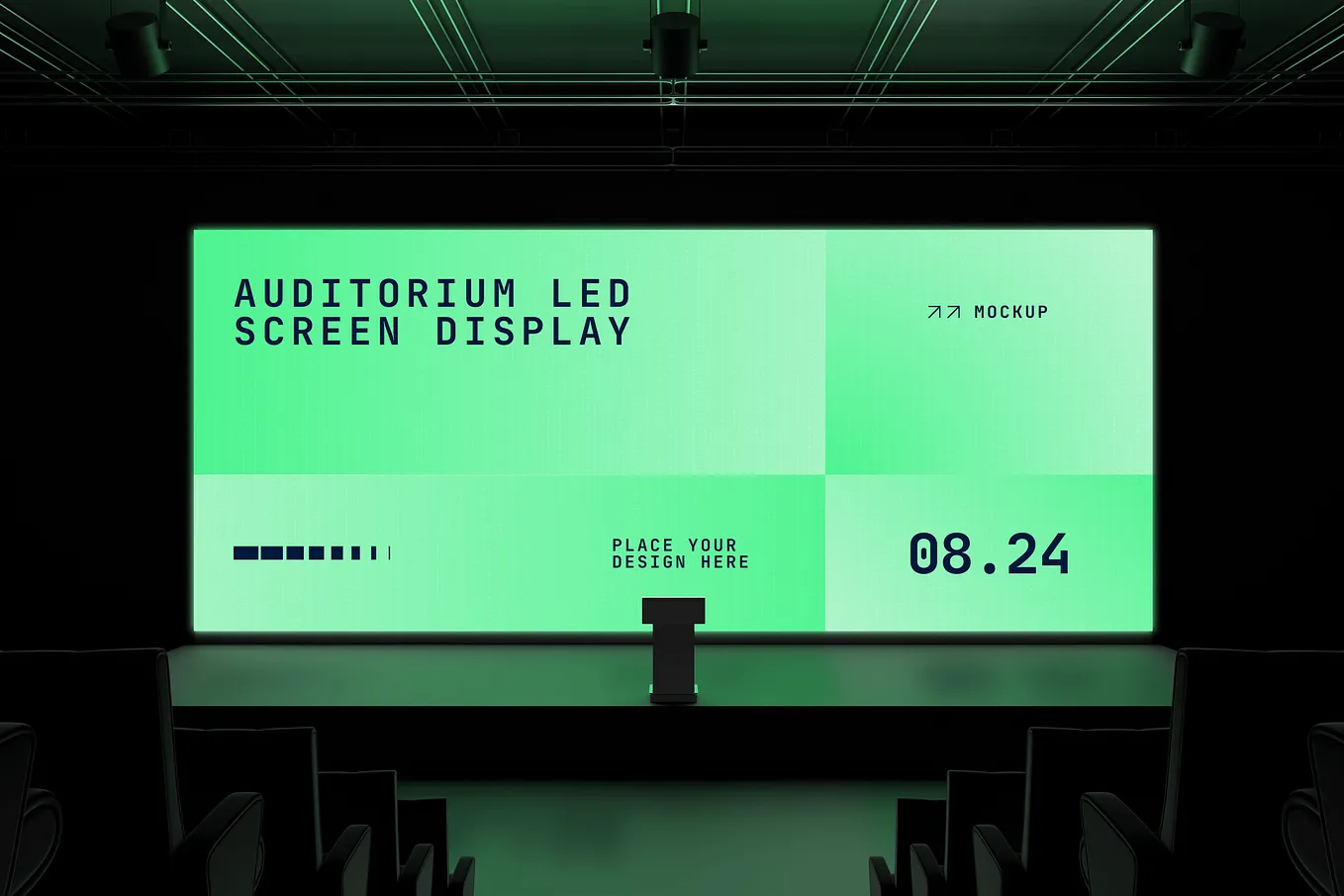 Auditorium LED Screen Mockup