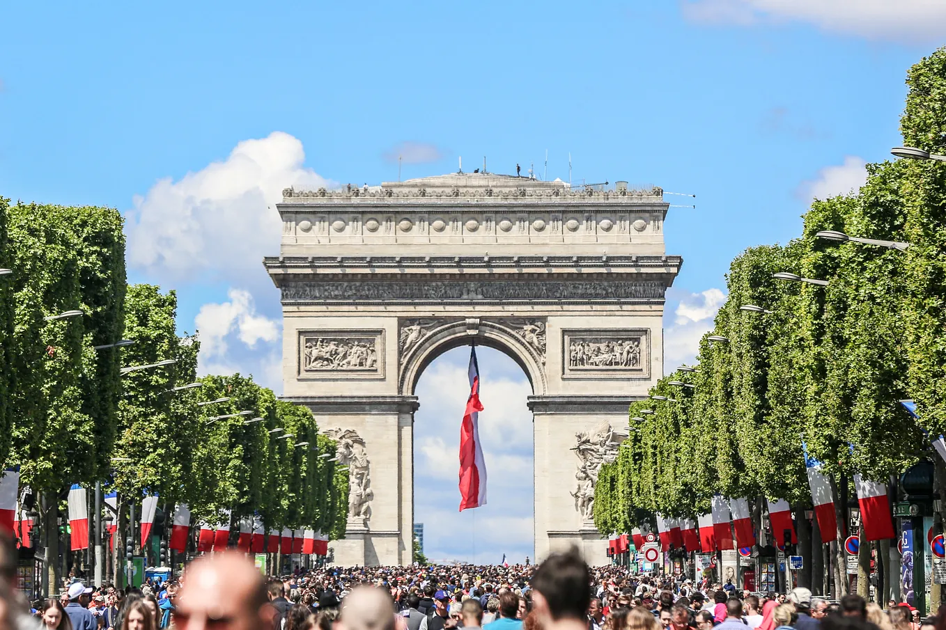 The 14th of July at Champs Élysées