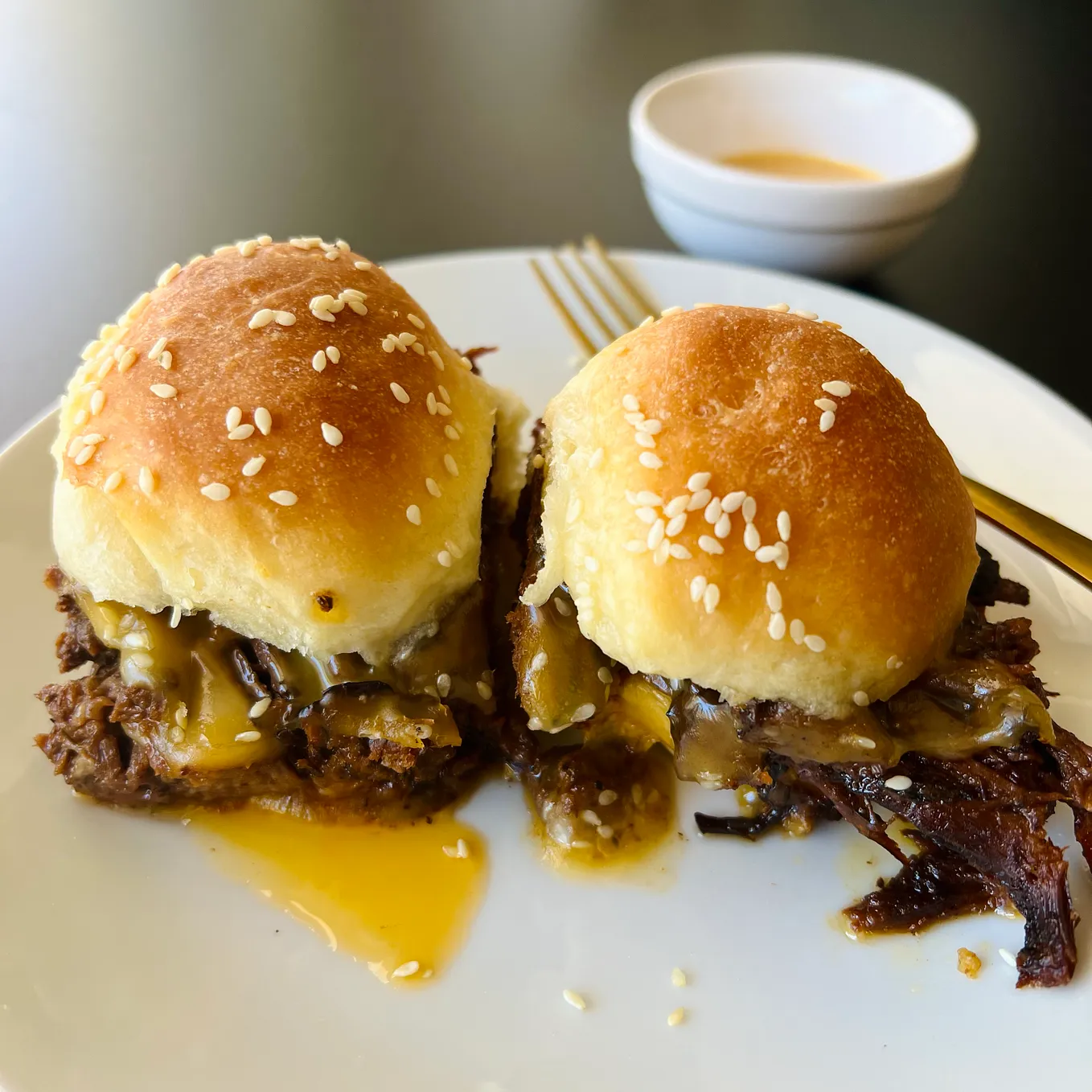 Slow Cooker Maple Smoked Beef Sliders