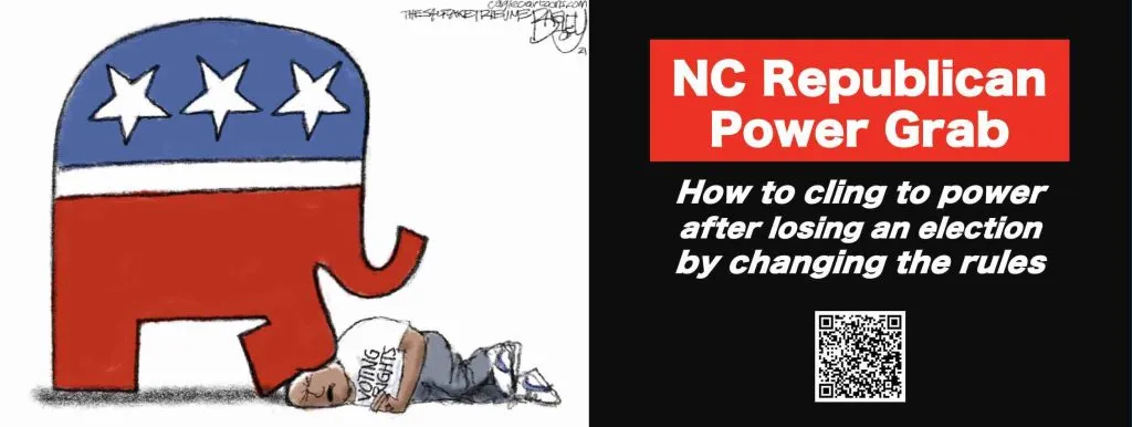 North Carolina Republican Power Grab: Illustrated playbook