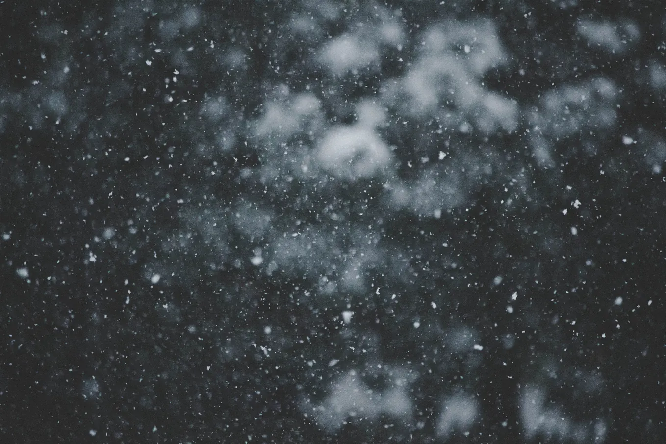 Snow a an illustration of a blanket.