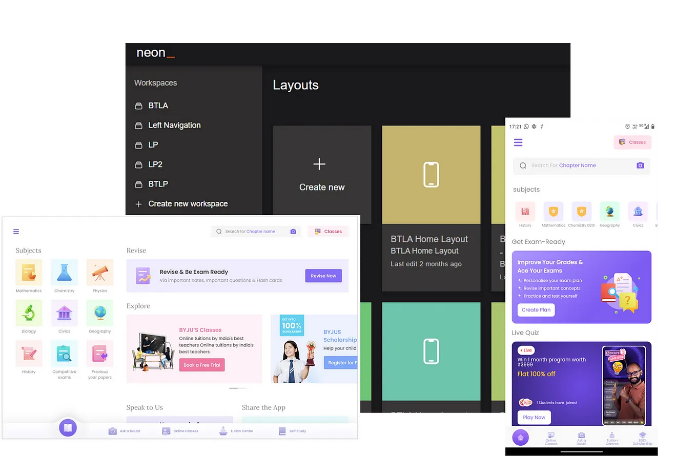 Neon — the server-driven UI (SDUI) tool powering apps at Byju’s