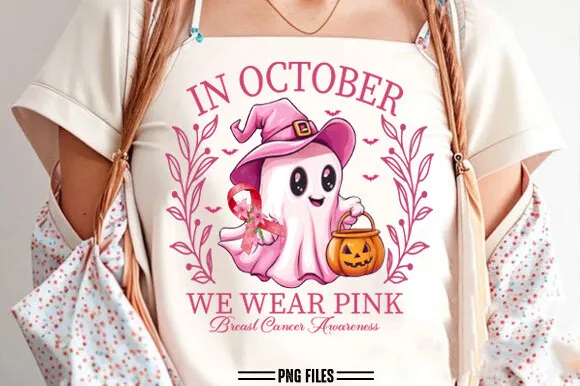 In October We Wear Pink PNG, Cancer Png