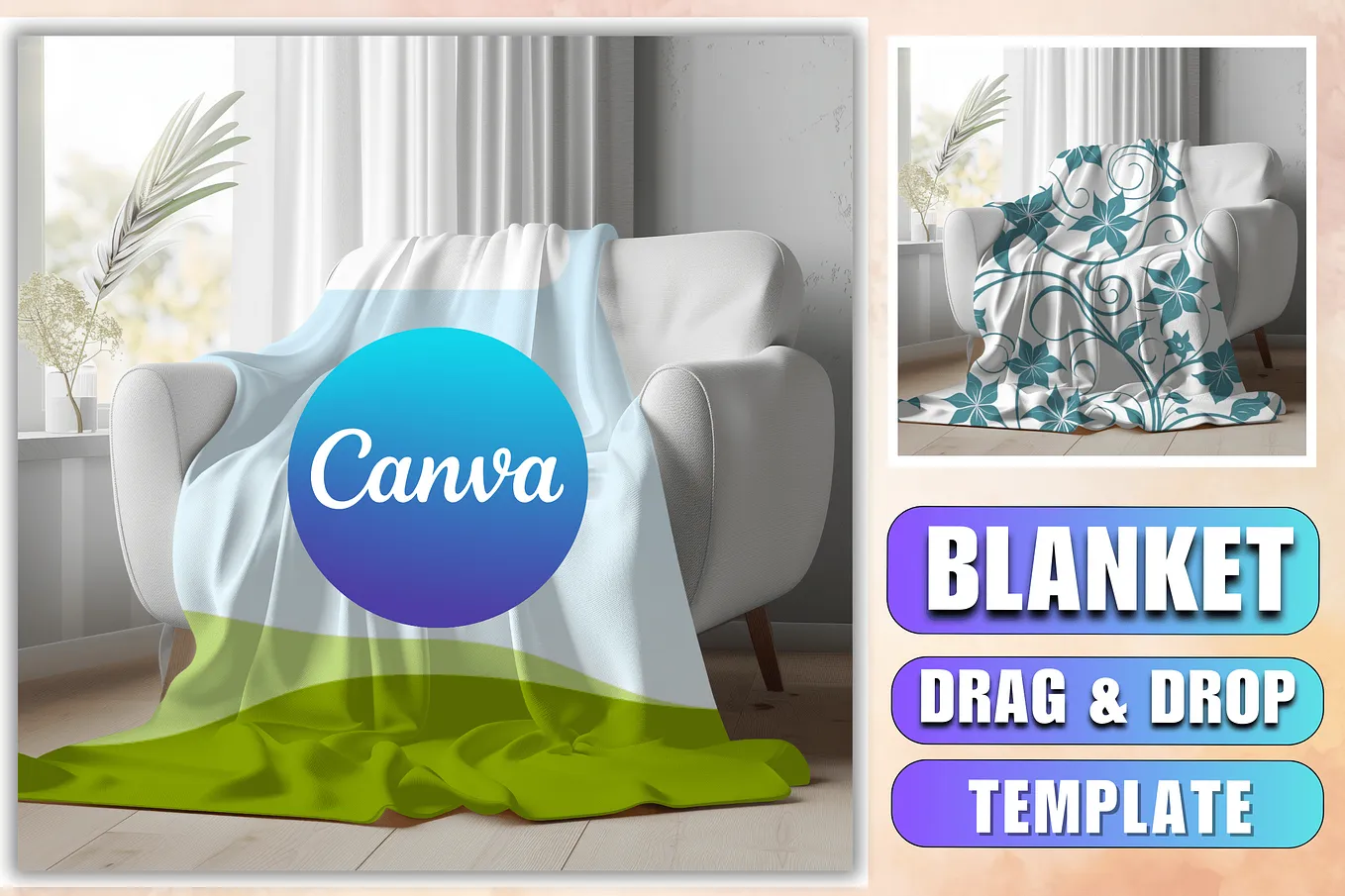 Blanket Mockup Canva Blanket Template Free