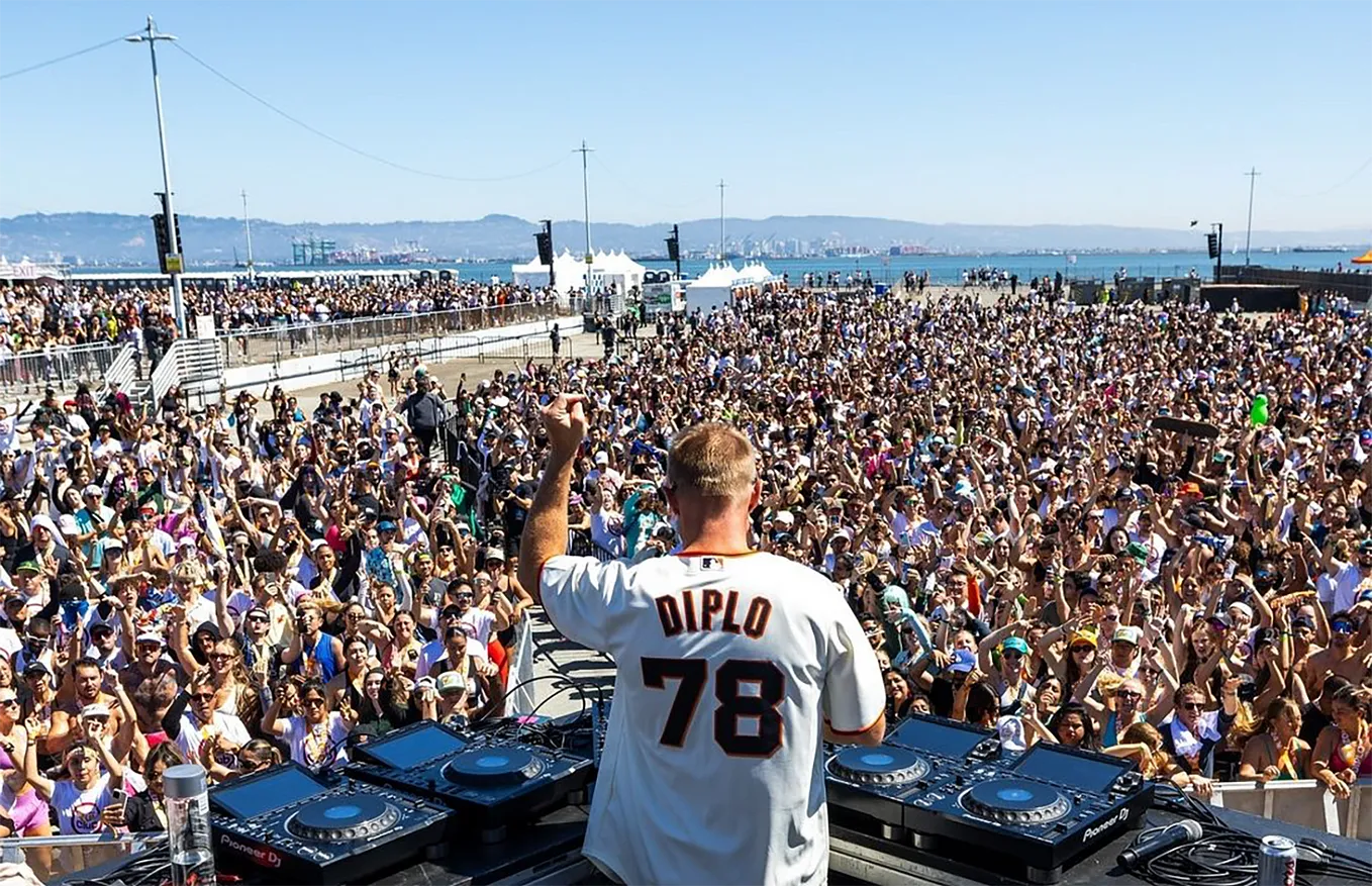 Diplo put the rave in fitness on the Embarcadero — but no LSD