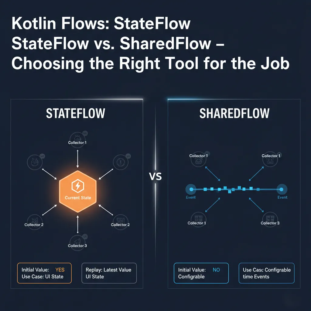Kotlin Flows: StateFlow vs. SharedFlow