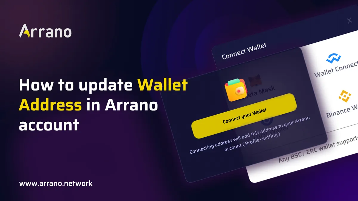 How To Update Wallet Address In Arrano Account