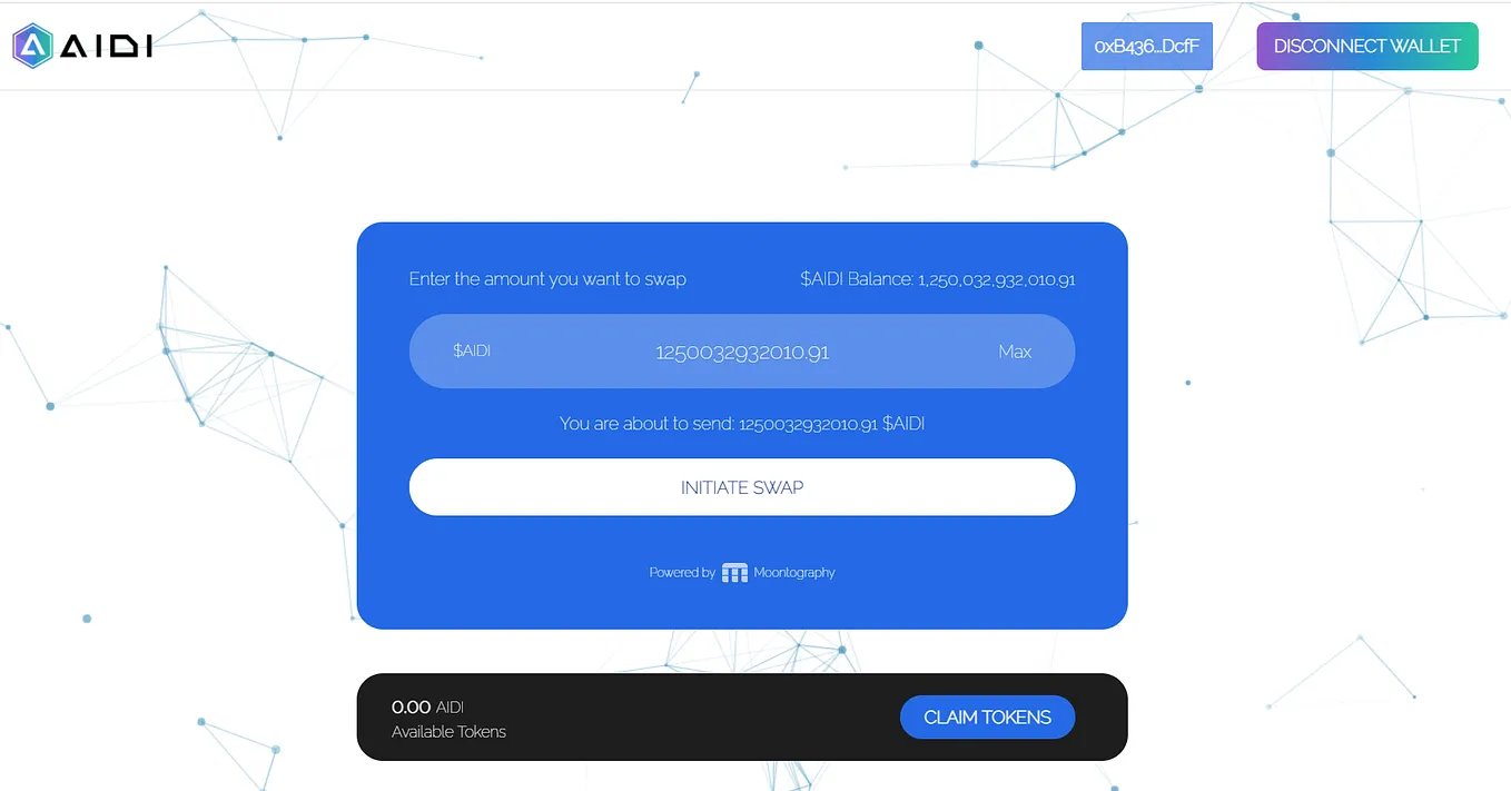 Fig 1: Aidiverse Bridge preview