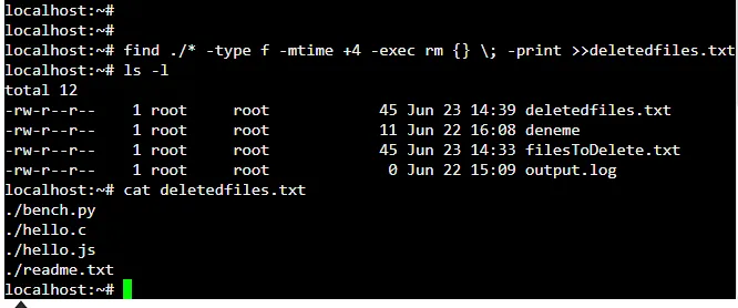 How to delete files before certain date on Linux?