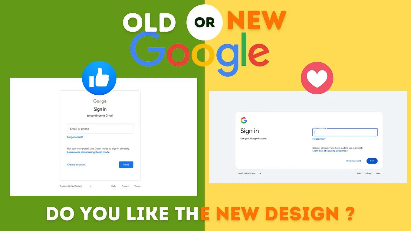 Do you like the new Google Sign-in Page ? A Product Critique