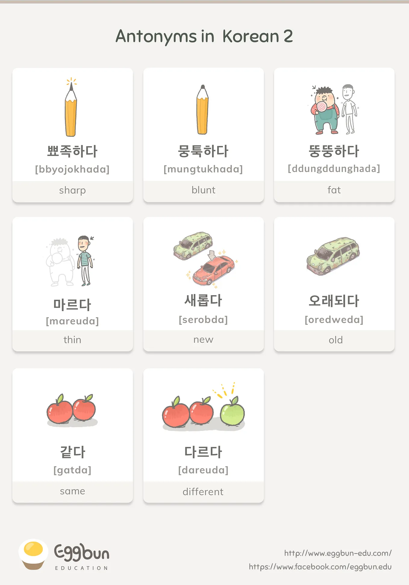 Antonyms in Korean 2