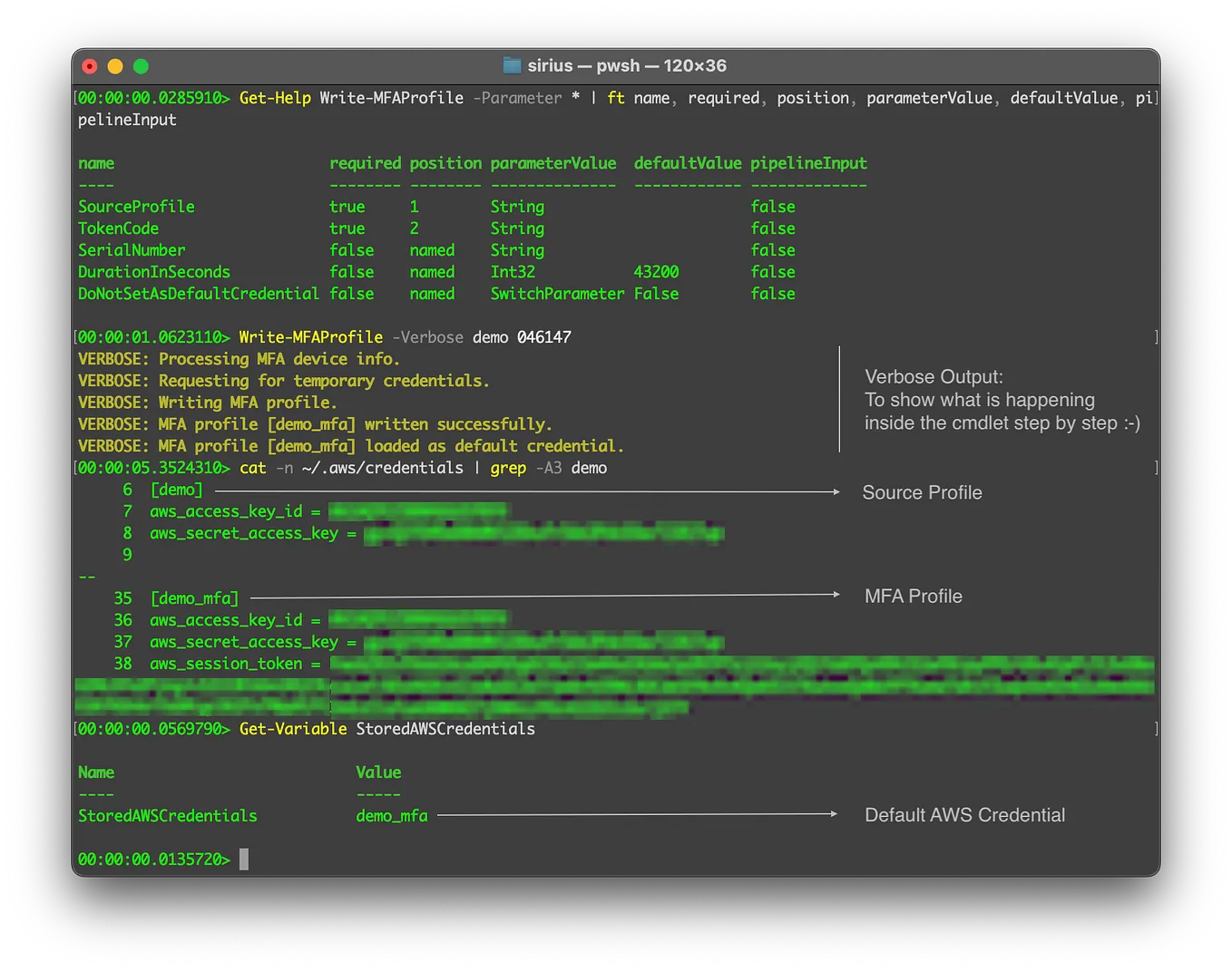 Simplify AWS MFA Authentication in PowerShell