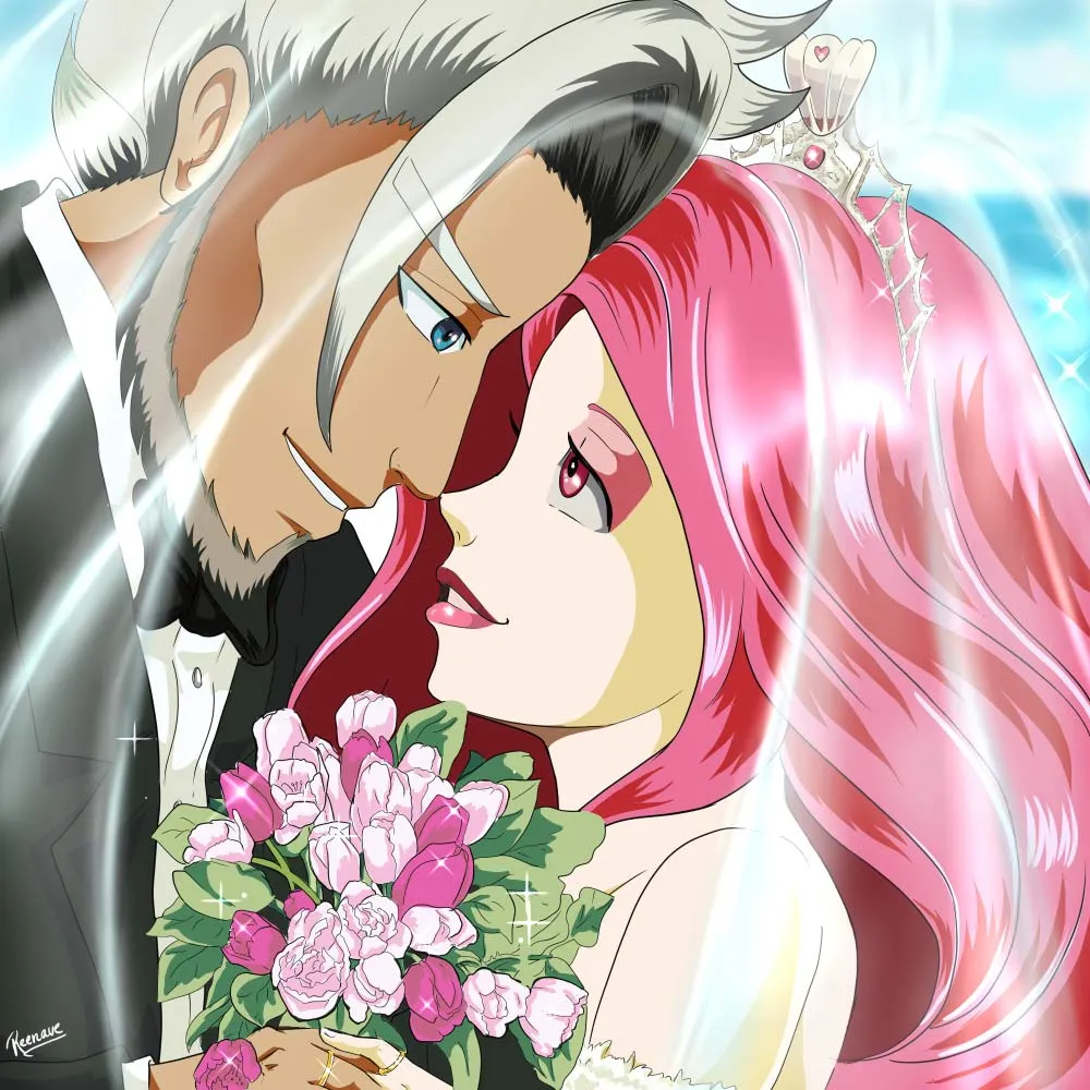 (ENG/ESP) Illustration of Human Coral and Icarus Wedding – Fanart Lords Mobile / Ilustración de la…