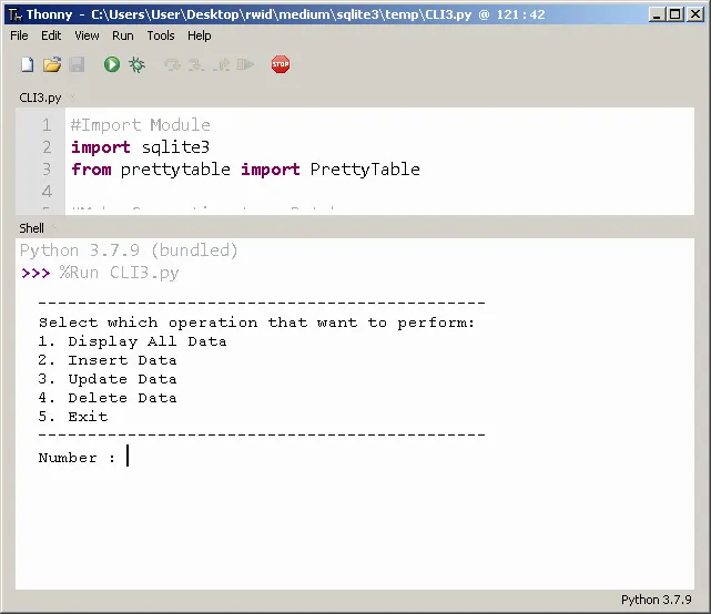 Create a Simple CRUD Application Using SQLite3 Databases with Python ...