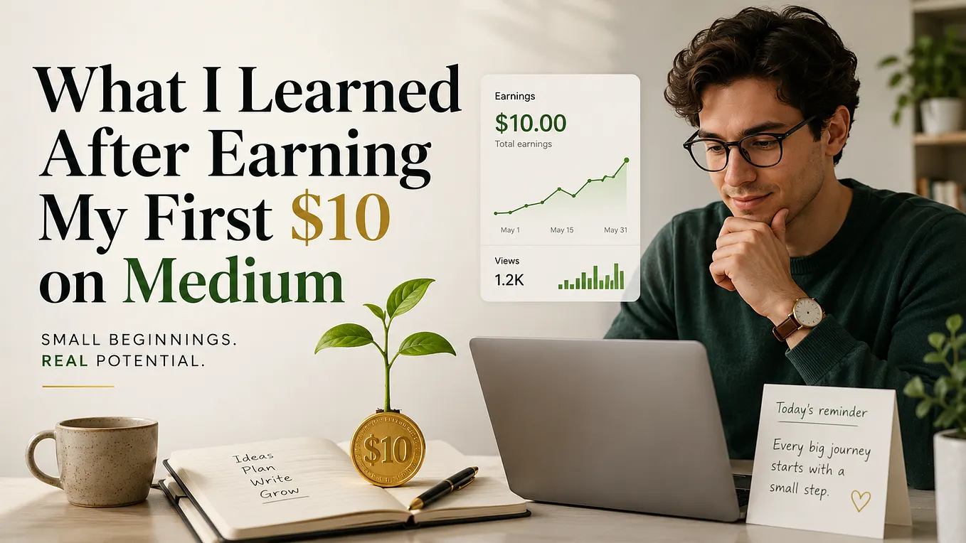 What I Learned After Earning My First $10 on Medium